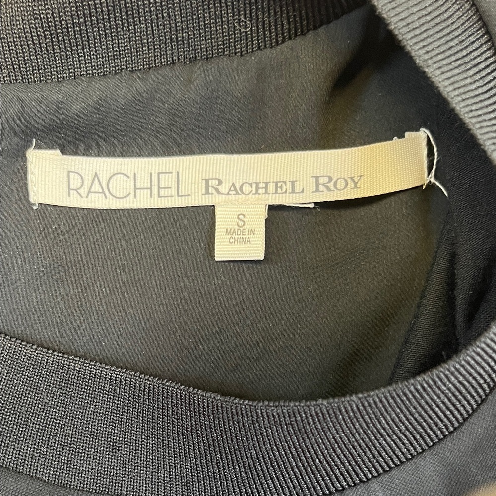 Rachel Roy Black Sleeveless Layered Shift Dress Size Small - Picture 2 of 10